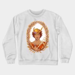 Hermes Olympian God Greek Mythology Wreath Style Crewneck Sweatshirt